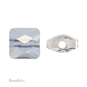 Swarovski 5053 Бусина Мини Квадрат 6 мм, голубая дымка (#001BLSH), 1 шт.