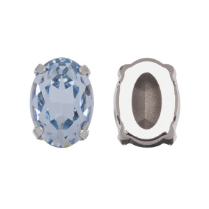 Crystalbird 4120 ÐÐ²Ð°Ð» 14x10 Ð¼Ð¼ Ð² Ð¾Ð¿ÑÐ°Ð²Ðµ, ÑÐ¾Ð´Ð¸Ð¹, ÑÐ²ÐµÑÐ»ÑÐ¹ ÑÐ°Ð¿ÑÐ¸Ñ (#211), 1 ÑÑ.