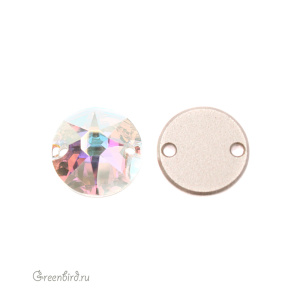 Swarovski пришивные 3288 Шатон 10 мм, прозрачный радужный (#001AB), 1 шт.