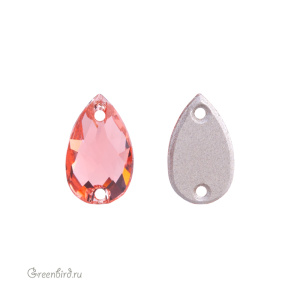 Swarovski пришивные 3230 Капля 12х7 мм, розово-персиковый (#262), 1 шт.