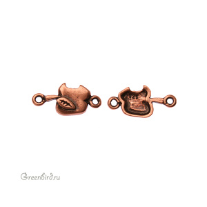 JBB Коннектор "Яблоко", ант. медь (JB-7367) 