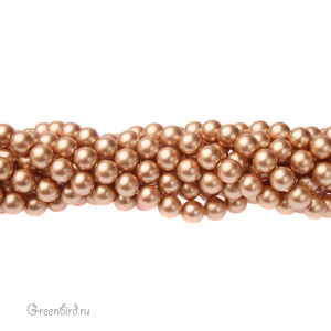 Swarovski 5810 Жемчуг 5 мм, винтажное золото (#651), уп. 20 шт.