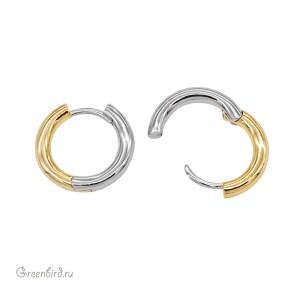 Швензы-кольца "Конго" 3,1х18,2 мм, биколор, пара (#SV1701-2288N)