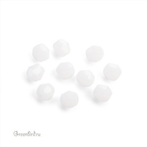 Swarovski 5000 Бусины круглые 4 мм, белый алебастр (#281), уп. 10 шт.