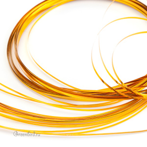 Бить, 1 мм, медовое золото (#5229)