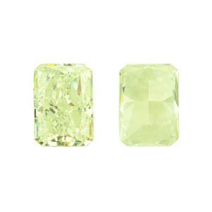 Фианит Crystalbird 14x10мм, прямоугольный, Light Green Citrine, 1 шт. (#CBFN-RC-04)