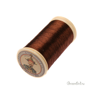 Металлизированная нить №40 Au Chinois 100 метров, Brown (#145)