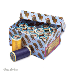 Набор нитей Au Chinois – No.120 150 м, 12 цветов (#Assort_1)