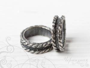 Коннектор, ант. серебро, 1 шт. (#С2985)