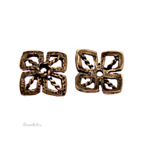 JBB Чашечка "Витая веревка", ант. латунь (J77-83)