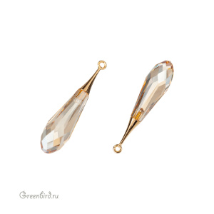 6532 подвеска Pure Drop 31,5mm, золото, Golden Shadow (#001GSHA)