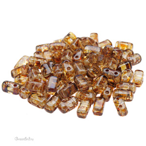 Bricks 3x6mm, Crystal/Picasso, 10 гр (#T00030)