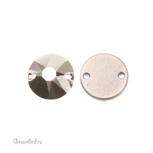 Swarovski пришивные 3288 Шатон 10 мм, светлый хром (#001LTCH), 1 шт.