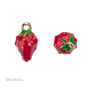 Подвеска "Земляника", золото, 1 шт. (#SVA-BASE-007G)