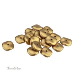 Wavelet Bead 10mm, Metallic Olivine, 1 шт. (#29418)