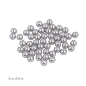 Swarovski 5809 Жемчуг без отверстий 3 мм, светло-серый (#616), уп. 50 шт.