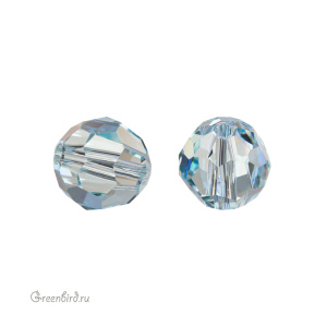 Swarovski 5000 Бусина круглая 8 мм, светлая лазурь лунное сияние (#361MOL), 1 шт.