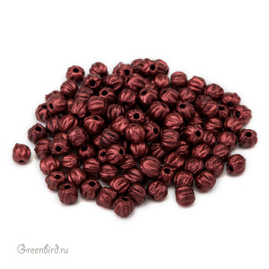 Melon Round 3mm – Matte Metallic Lava, 5 гр (#K0189)