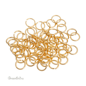 Соединительные кольца 6 мм, золото (#SVA-Rings-006G)