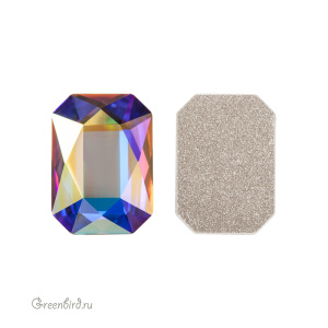 Swarovski 2602 Клеевые стразы Октагон 14х10 мм, прозрачный радужный (#001AB), 1 шт.