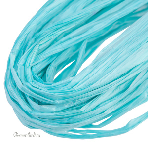 Рафия, 5 мм, бирюзово-голубой Matte (#4056)