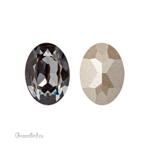Swarovski 4120 Овал 14х10 мм, серебряная ночь (#001SINI), 1 шт.