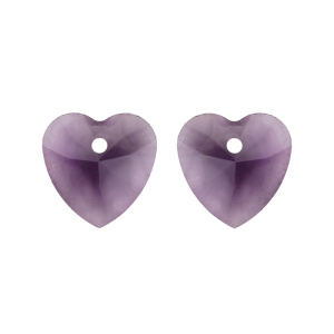 Crystalbird 6228C подвеска Heart 10 мм – Amethyst (#204), 1 шт. (#CBPN-0042)