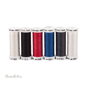 Набор шелковых нитей AVAS Soie Surfine 6 Nuances — Classique