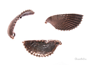 "Море", подвеска, ант. бронза, 1 шт (#0610)