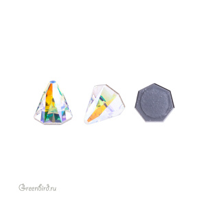 Swarovski 2019 Термостразы Шип круглый 5x5 мм, прозрачный радужный (#001AB), 1 шт.