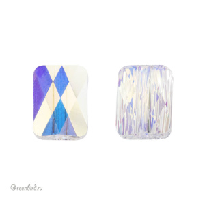 Swarovski 5055 Бусина Мини Прямоугольник 8х6 мм, прозрачный радужный (#001AB), 1 шт.