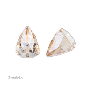 Swarovski пришивные 3297 Шип круглый 10х10 мм, золотистая дымка (#001GSHA), 1 шт.