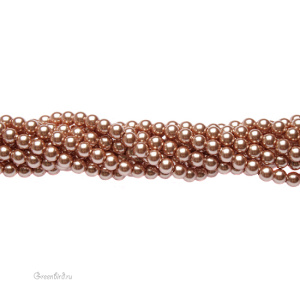 Swarovski 5810 Жемчуг 3 мм, розовое золото (#769), уп. 50 шт.