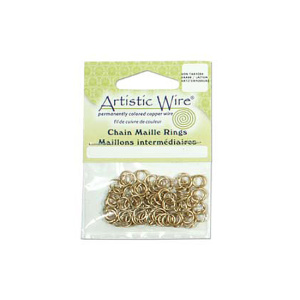 Соединительные кольца Artistic Wire 18Ga 5.95 мм, золото 