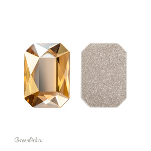Swarovski 2602 Клеевые стразы Октагон 14х10 мм, золотистая дымка (#001GSHA), 1 шт.