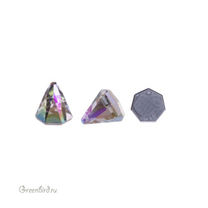 Swarovski 2019 Термостразы Шип круглый 4x4 мм, черный алмаз с мерцанием (#215SHIM), 1 шт.