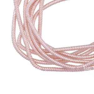 Канитель фигурная "зигзаг" 1.7 мм, светлое розовое золото (KAN4970)
