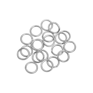 Соединительные кольца 6 мм, толщ. 0,8 мм, родий, уп. 20 шт. (#CN-RG-015R)