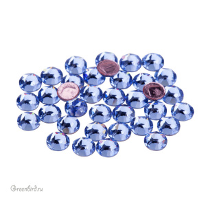 Swarovski 2078 Термостразы круглые SS16, светлый сапфир (#211), уп. 36 шт.