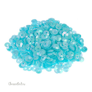 Пайетки 4мм чаша Azzurro (#560)
