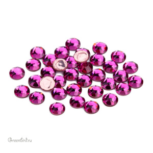 Swarovski 2078 Термостразы круглые SS16, фуксия (#502), уп. 36 шт.
