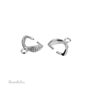 Бейл, родий, 1 шт. (#SVA-BAIL-32R)