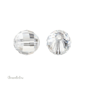 Swarovski 5005 Бусина с шахматной огранкой 8 мм, прозрачный (#001), 1 шт.