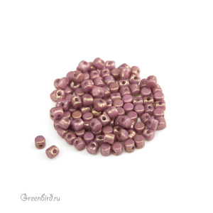 Minos® par Puca® 2,5x3 мм, Opaque Mix Violet/Gold Luster, 5 гр (#03000/14496)