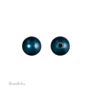 Swarovski 5818 Жемчуг полупросверленный 4 мм, петрол (#600), 1 шт.