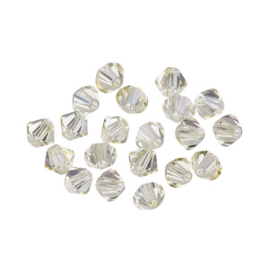 Бусины биконусы Preciosa 4mm – Jonquil, уп.20 шт. (#80100)