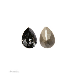 Swarovski 4320 Капля 14х10 мм, серебряная ночь (#001SINI), 1 шт.
