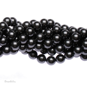 Swarovski 5810 Жемчуг 6 мм, черный (#298), уп. 20 шт.