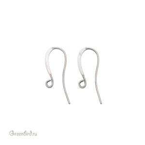 Швензы плоские, ант. серебро, пара (#PK07ASP)