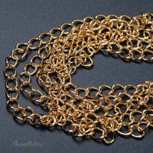 Цепочка, золото, 10 см (9A006), Корея